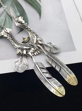 新品飞鹰羽毛套链日韩嘻哈风时尚