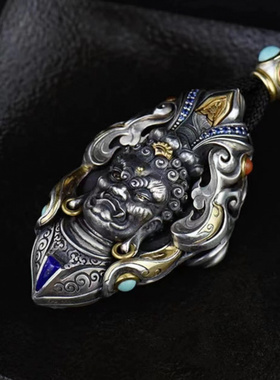 复古不动明王生肖鸡本命佛守护神