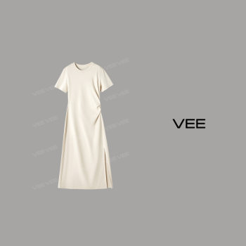 VEE24 summer temperament casual design ເສື້ອຍືດແຂນສັ້ນ pleated ເຢັນ