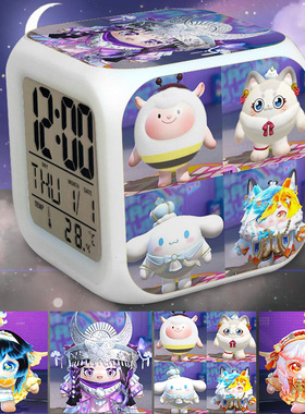 蛋仔派对闹钟静音七彩夜光定制