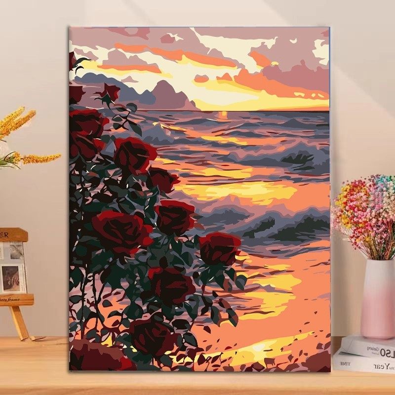 凤凰女孩花卉装饰画成品仿水墨油画喷绘高级感唯美卧室客厅摆挂画,淘宝优惠券,粉丝福利购,淘宝优惠卷