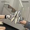 冬季保暖老爹鞋 男女情侣款休闲小白鞋 新品