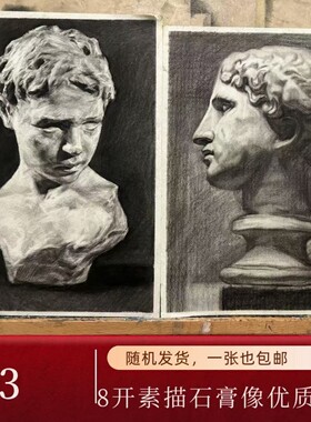 成品现成纯手绘素描定制代画静物现货素描画初高中会考模拟考8k4k