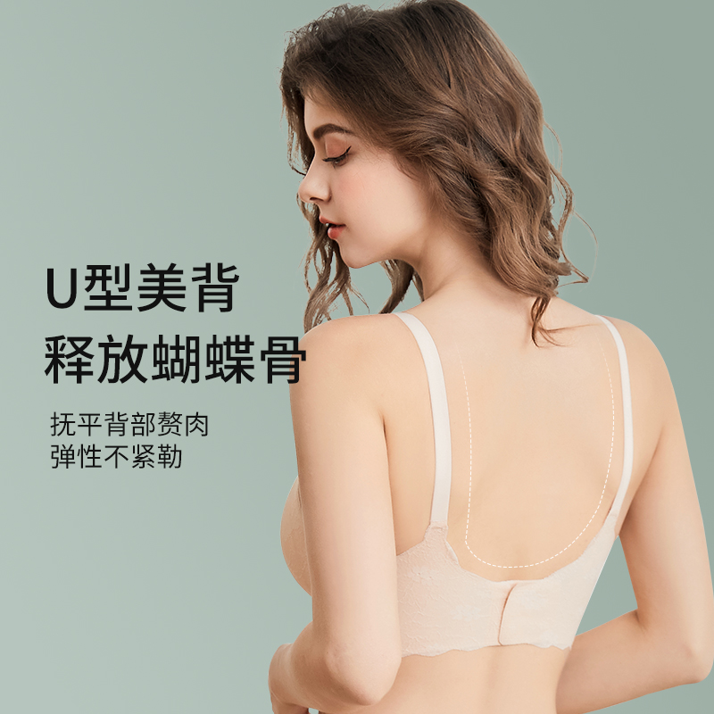 婧麒大码大胸前开扣哺乳内衣怀孕期聚拢防下垂产后喂奶怀孕专用