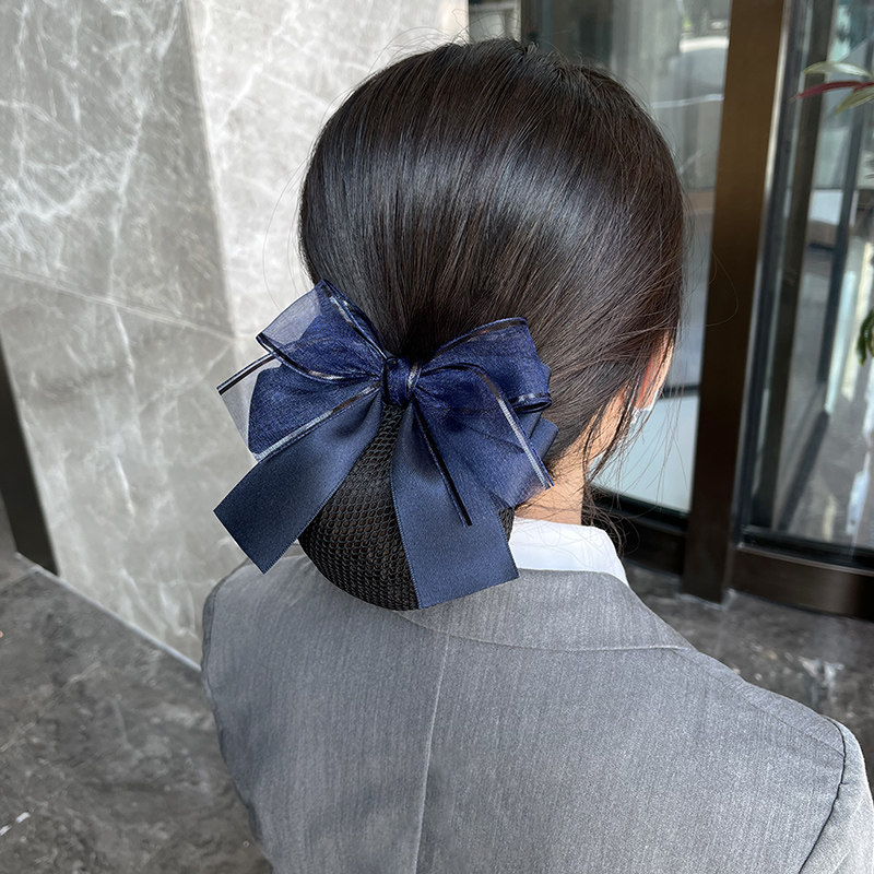 头花女网兜职业护士发网工作盘头发头饰空姐上班银行发夹新款发饰,淘宝优惠券,粉丝福利购,淘宝优惠卷