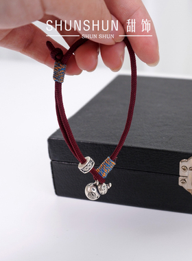 S999足银葫芦新中式本命年手绳女