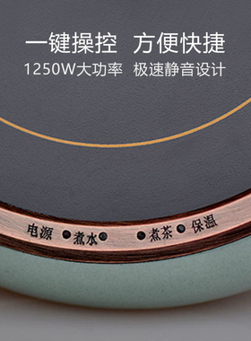迈丰丨陶瓷电陶炉煮茶器耐高温玻璃蒸汽煮茶壶煮茶炉烧水泡茶壶