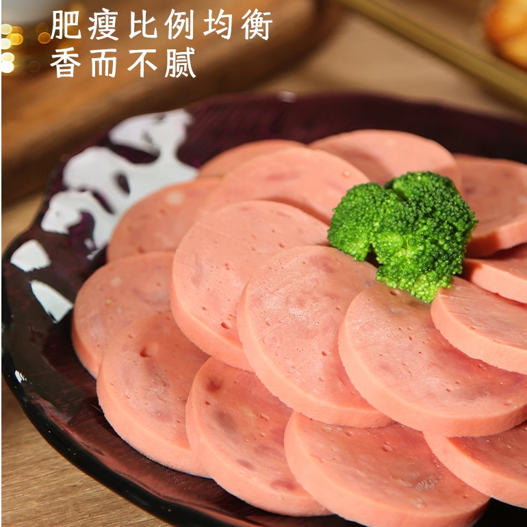 山林大红肠绿标红肠老上海传统特色风味猪肉肠即食真空香肠