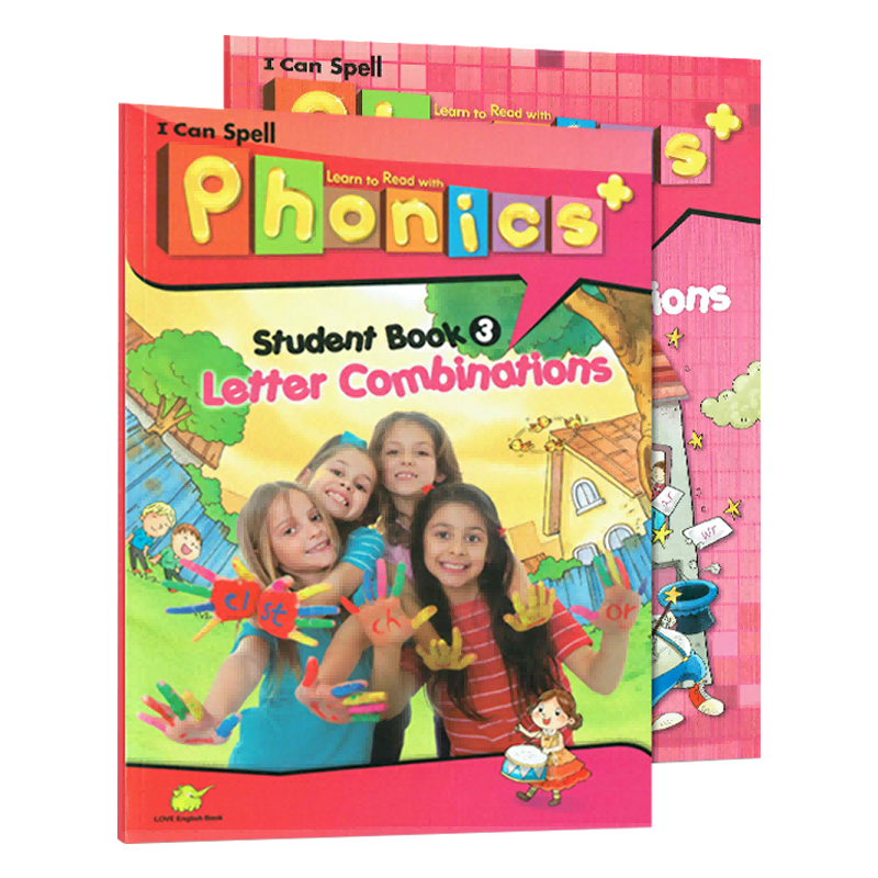 自然拼读 super phonics3级别 幼儿英语启蒙发音 自然拼读phonics+教材