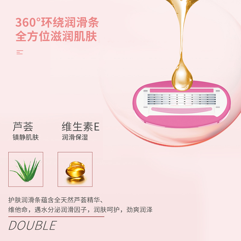 新合立女士5層脫毛刀刮毛刀德國進口刀片溫和脫毛COVIK雅系列禮盒_新合立旗艦店_家庭/個人清潔工具