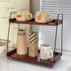 Retro solid wood multi-function storage rack