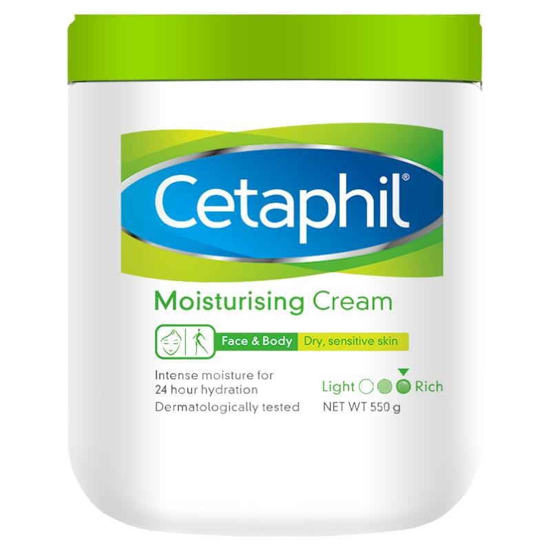 Cetaphil丝塔芙大白罐润肤面霜补水保湿秋冬婴儿敏感肌身体乳566g - 图0