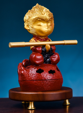 黄铜齐天大圣猴子香炉香薰摆件斗战胜佛家居现代礼品礼物桌面装饰