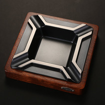 jiffeng monsoon cigar ashtrays special high-end pinewood solid solid wood metal fashion minimalist big idea
