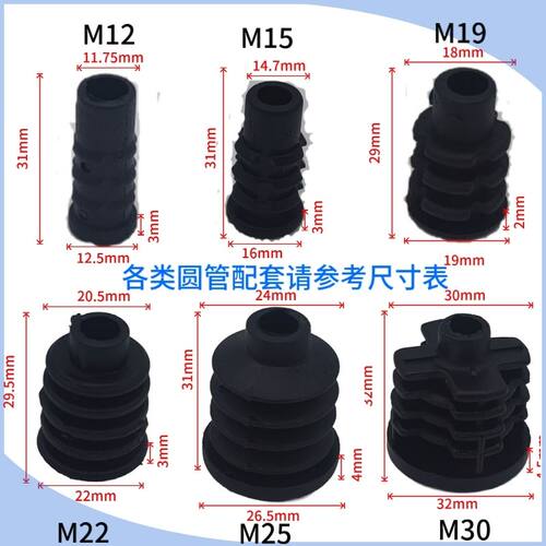 圆管万向轮不锈钢管脚轮静音插杆万向带刹车轮橡胶轱辘空心管滚轮 - 图1