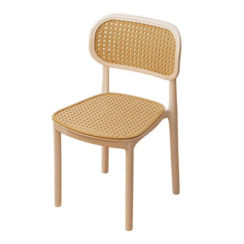 北欧藤编椅子餐椅家用塑料靠背椅现代简约餐桌椅可叠放户外休闲椅,淘宝优惠券,粉丝福利购,淘宝优惠卷