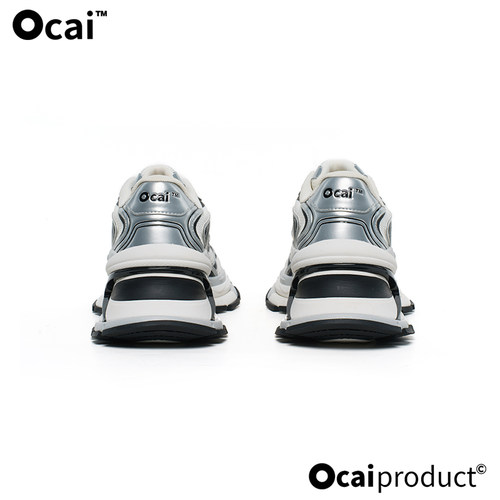Ocai“X-Runner”星河银飞碟2.0厚底增高老爹鞋 高级运动休闲跑鞋 - 图2