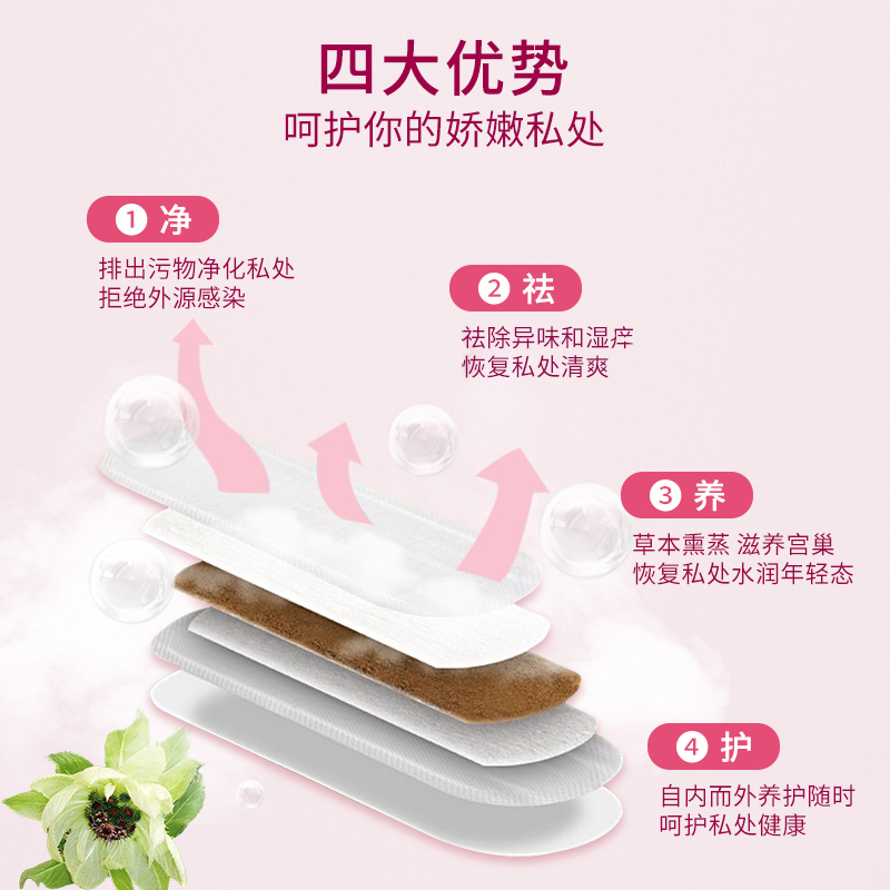 花朵雪莲贴官方正品旗舰店护垫科炎妇症味异抑菌杀纯棉养护去透气
