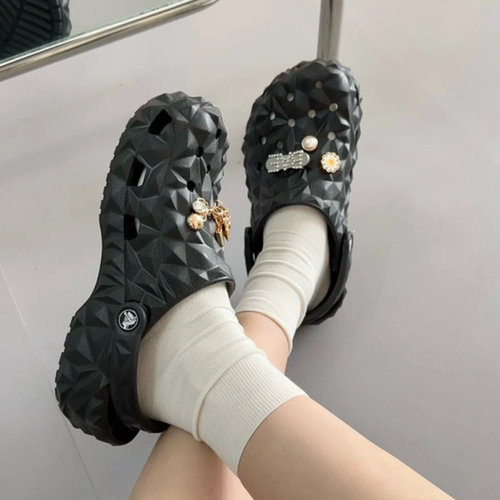 CROCS卡骆驰经典榴莲小Clog 夏季儿童鞋速干洞洞鞋轻便凉鞋209572 - 图0