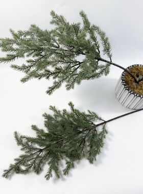 仿真杉树叶绿植假冷杉树叶装饰园林景观假树枝博物馆造景假大树叶