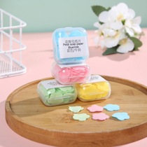 Paper Boxed Soap Sheet Outdoor Travel Portable handwashing sheet Petal Wash Disposable Soap