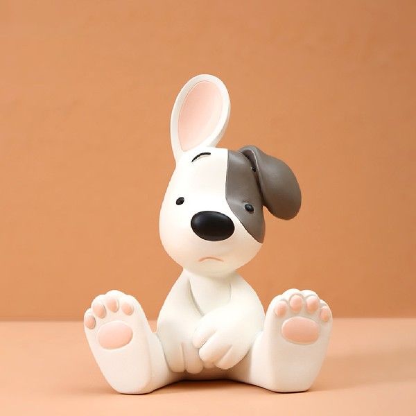 Puppy Figurine Art Sculpture Decorative Dog Ornament Photo - 图0