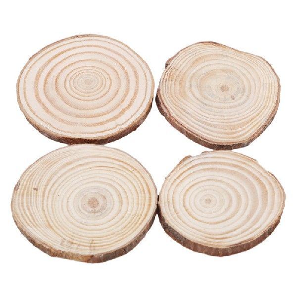 10pcs Wood Slices Round Log Discs Wedding Centerpieces - 图1