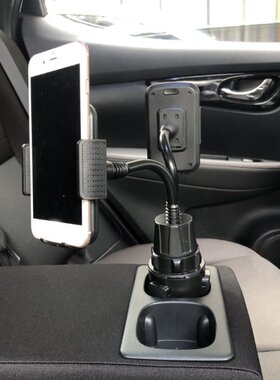 Adjustable Double Car Phone Holders Cup Mount Phone Stand fo