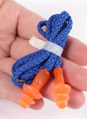 1Pair Soft Silicone Spiral Ear Plug for Sleeping Travel Stud