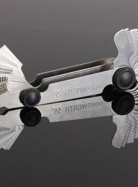 60 Degree 52Pcs Steel Thread Measuring Gage Metric Whitworth