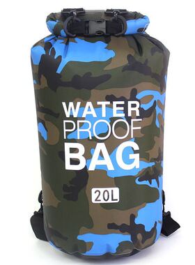 2L-30L Waterproof Dry Bag Camouflage Pond Backpack Dry Sack