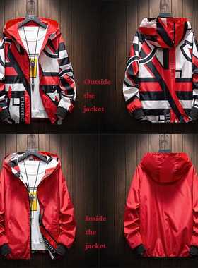 The New Two-sided Men's Jacket, 2022 Men's Fashion Geometric