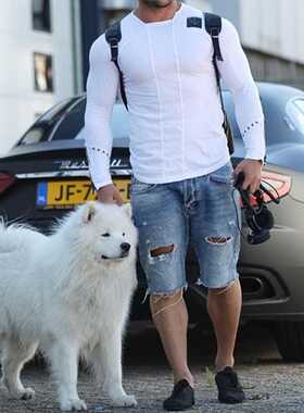 High Quality Men's Casual irt Letter Print Tanks O-neck T-