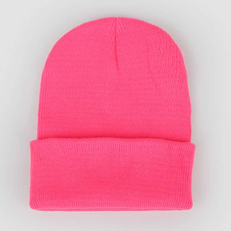 Lades Plan Wnter Beanes Warm Knt Hats for Women Men Sof - 图3