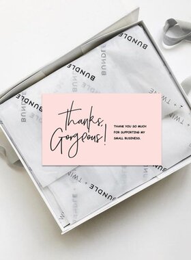0Pcs/Pack Thank You Card Party Gift Shopping Purchase Thank