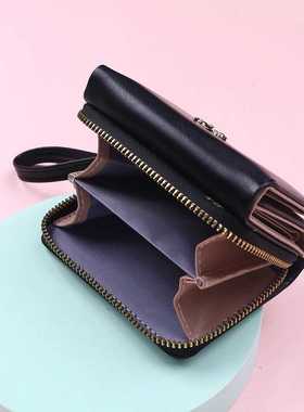 Geestock Fashion Women's Wallet Zipper Short Women Coin Purs