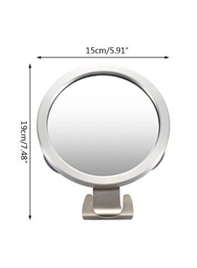 Stainless Steel Anti Fog Shower Mirror Shaving Makeup Mirror
