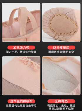 Girls Ballet Dance Shoes Soft Sole Ballet Slippers Children