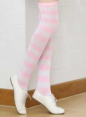Fashion Cute Women Girls Kawaii Lolita Cotton Long Striped T