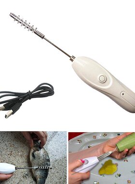 Electric Scraping Scale Machine 2 Cutter Head Vegetable Cutt
