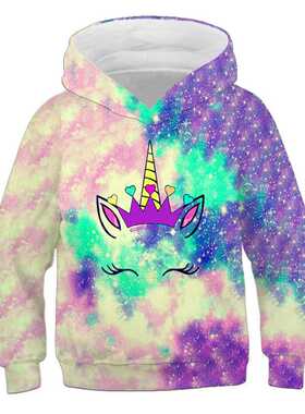 Girls Unicorn Hoodies 4 5 6 7 8 9 10 11 12 -14 Years Kids Sw