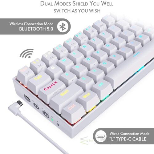 Redragon K50 Draconic Wireless Mechanical Keyboard 61 Keys - 图2
