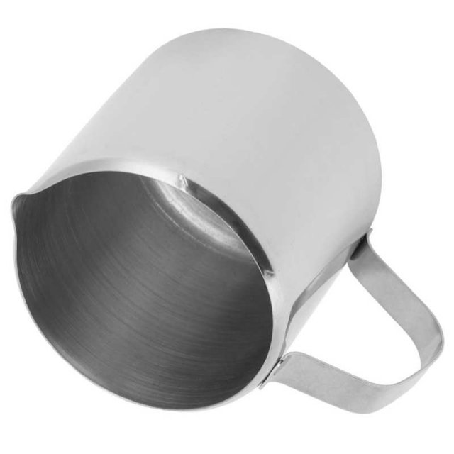 Milk Cup Milk Frothing Pitcher Stainless Steel Curved Invert - 图1