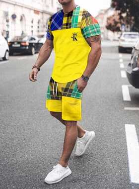 Summer Men's Set Casual Sportswear Fashion Men&#