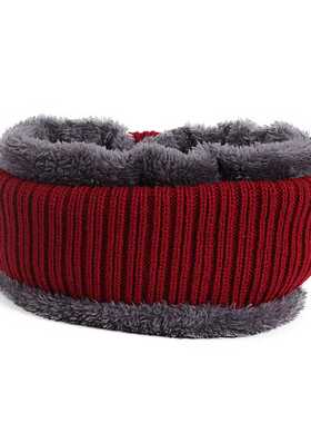 New Fashion Men's Winter Warm Cashmere Hat And Scarf Combina