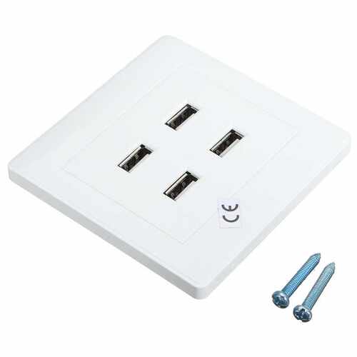 5V 3.1A DC 4 Ports USB Charger Dock Station Socket Power Out - 图0