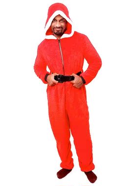 One Piece Hoodie Pajamas Jumpsuit Romper Holiday Pajamas