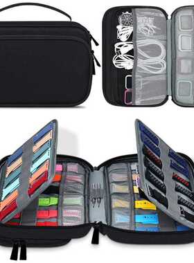 Portable Watch Strap Organizer Watchband Storage Box USB Cab