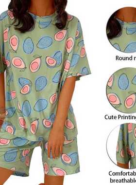 Women's summer suit pajamas Sleepwear home service loose cas