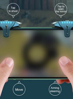 2Pcs F01 Metal Buttons Mobile Games Shooting Trigger Control